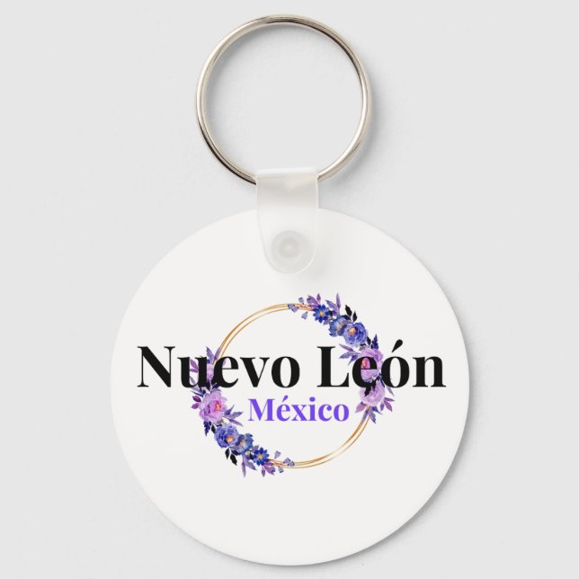 Nuevo Leon Mexico Travel Destination Bridesmaid  Key Ring (Front)