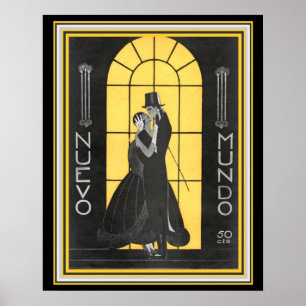 Nuevo Mundo Art Deco Print 16 x 20