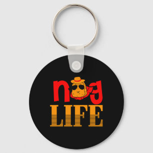 Nug Life Chicken Nugget Funny Key Ring