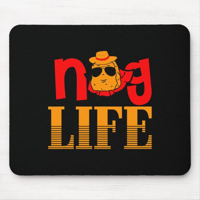 Nug Life Chicken Nugget Funny  Mouse Mat (Front)