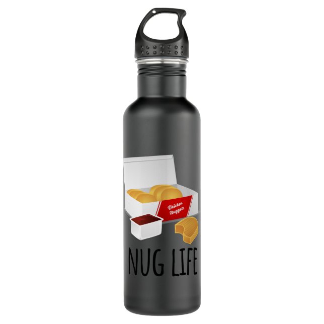 Nug Life - Chicken Nuggets 710 Ml Water Bottle (Front)