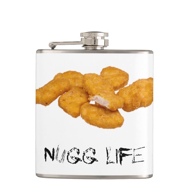 Nugg Life Hip Flask (Front)