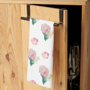 Nugget Baby Easter Chick and Tulip Kitchen Towel