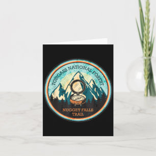 Nugget falls trail in alaska card