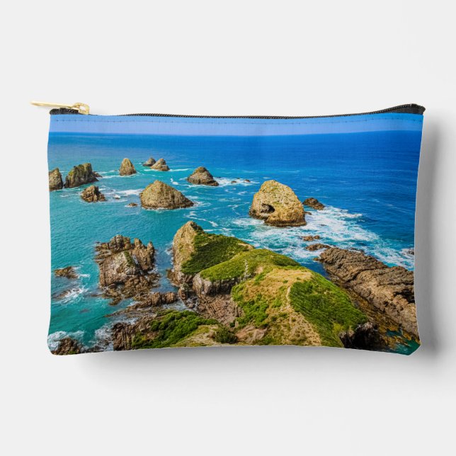 Nugget Point islets, New Zealand Accessory Pouch (Front)