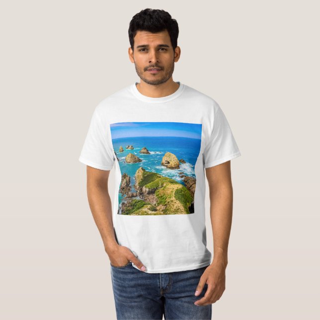 Nugget Point islets, New Zealand T-Shirt (Front Full)