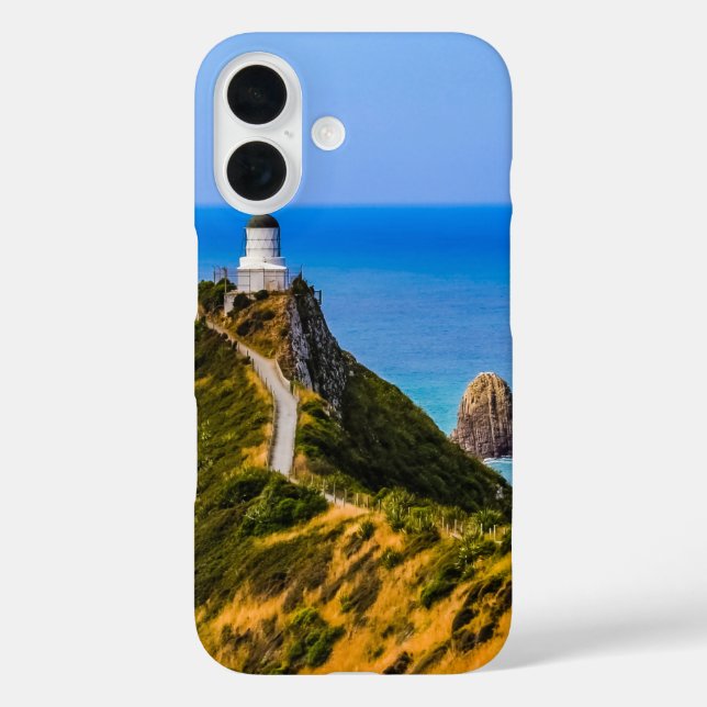 Nugget Point lighthouse, New Zealand Case-Mate iPhone Case (Back)