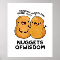 Nuggets Of Wisdom Cute Food Pun