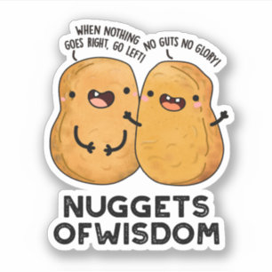 Nuggets Of Wisdom Funny Food Pun 