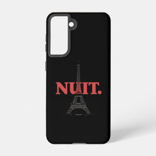 Nuit Nuit Night Night French Words Paris Tower  Samsung Galaxy Case