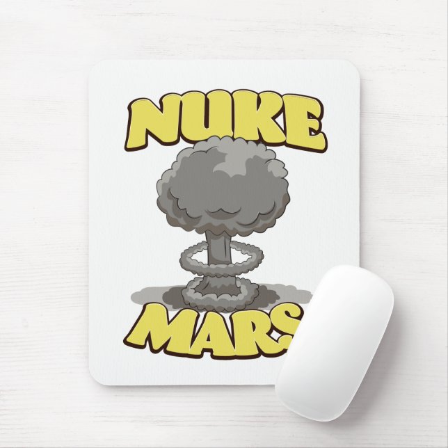 Nuke Mars Mouse Mat (With Mouse)