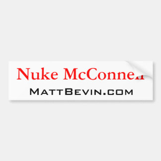 Nuke McConnell Bumper Sticker