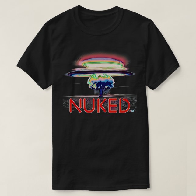 Nuked Hipster Golf T-Shirt (Design Front)