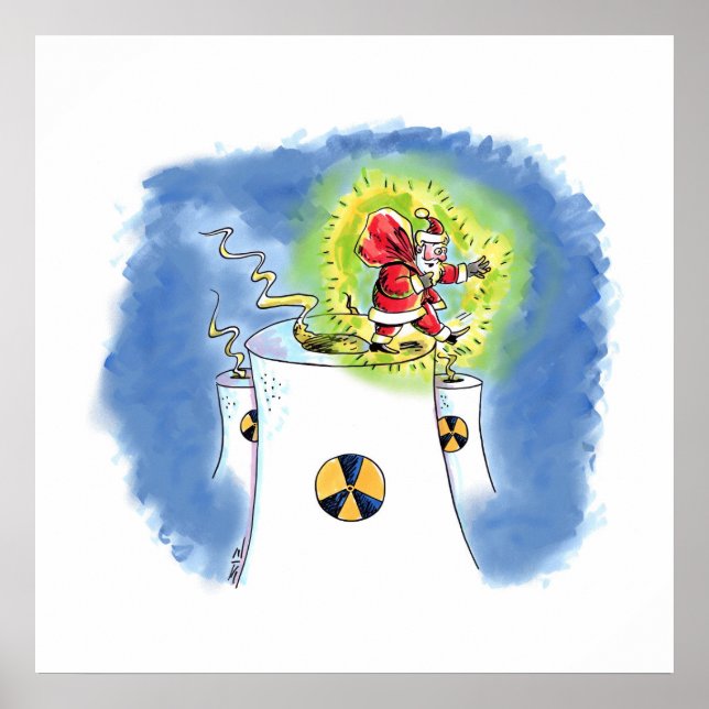 Nuked Santa Claus matte poster (Front)