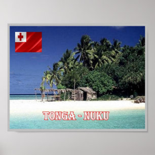 Nuku Island - Tonga - Panorama - Poster