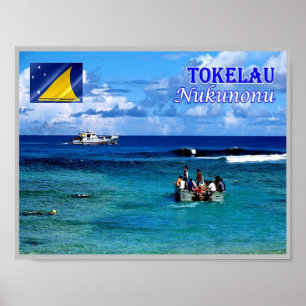 Nukunonu - Tokelau - Sea View - Poster