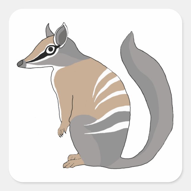 Numbat Square Sticker (Front)