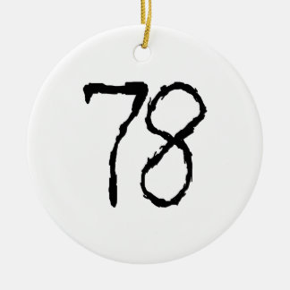 Number78 Ceramic Tree Decoration
