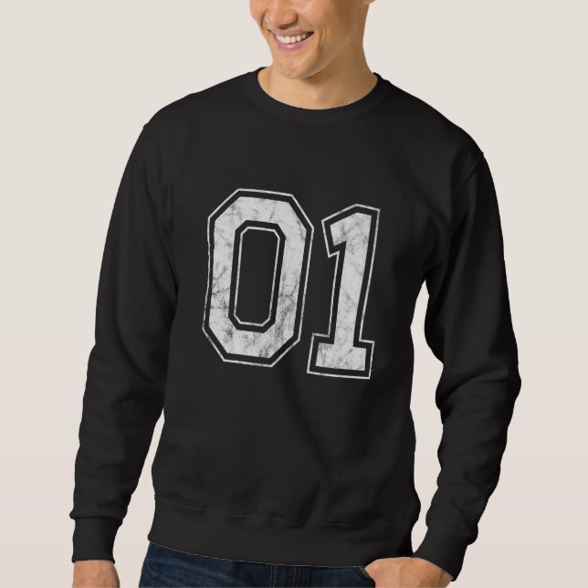 Number 01 sweatshirt (Front)