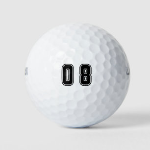number 08 golf balls