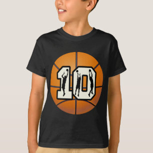 Number 10 Basketball and Players T-Shirt