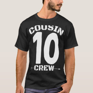 Number 10 Cousin Crew Reunion Matching Family Grou T-Shirt