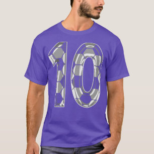 Number 10 Jersey 10 Mum Player Fan T-Shirt