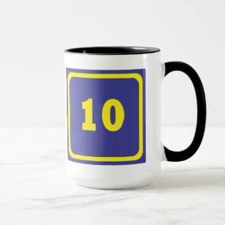 Number 10 mug