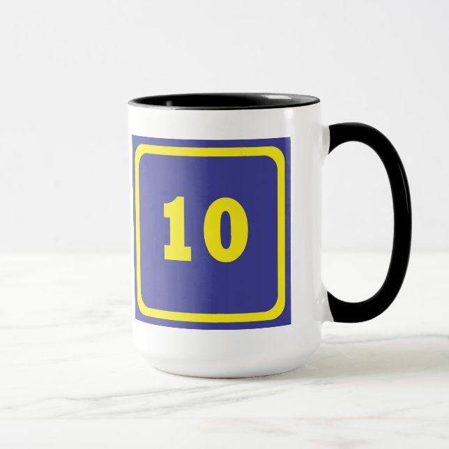Number 10 mug (Right)