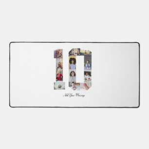 Number 10 Photo Collage Desk Mat