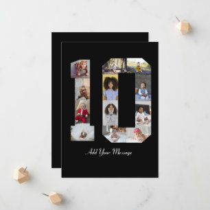 Number 10 Photo Collage Poster Announcement