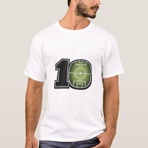Number 10 Soccer Field Minimalist T-Shirt