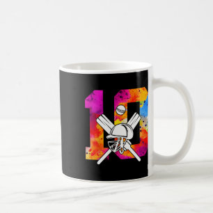 Number 10 Years Cricket 10th Birthday 1 Coffee Mug