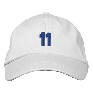 Number 11 Personalised Adjustable Hat