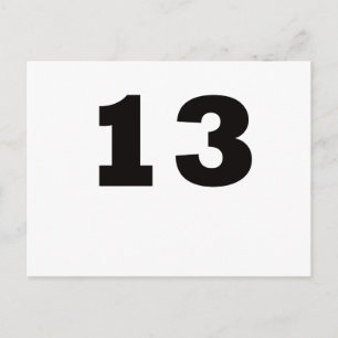 Number 13! postcard