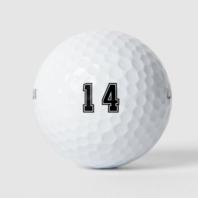 Number 14 golf balls (Front)