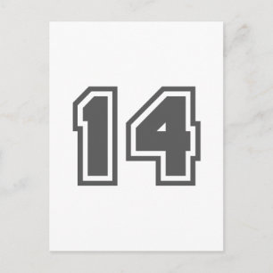 Number 14 postcard