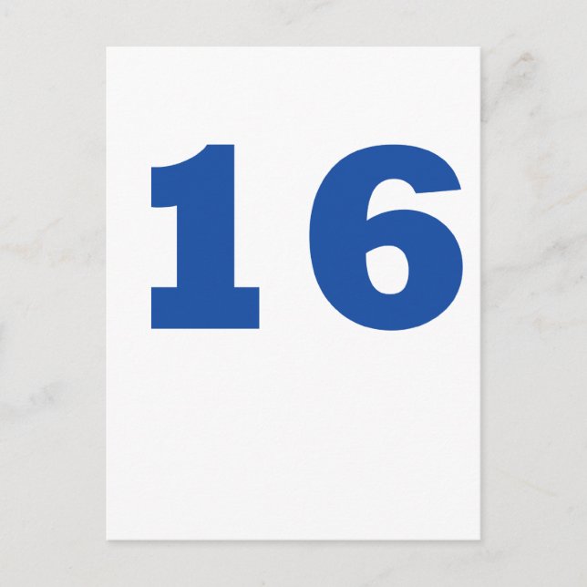 Number 16 postcard (Front)
