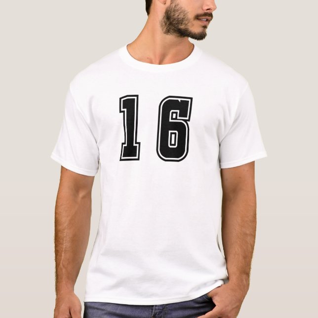 Number 16 T-Shirt (Front)