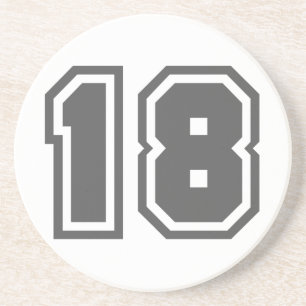 Number 18 coaster