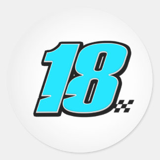 Number 18 - Sticker