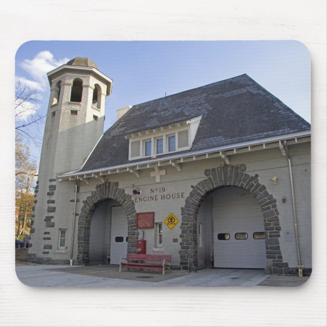 Number 19 Engine House in Washington, D.C. Mouse Mat (Front)