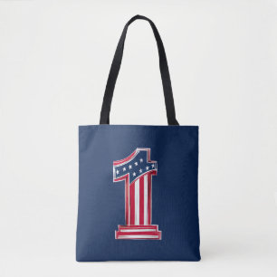Number 1 American Tote Bag