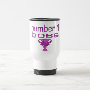 Number 1 Boss in Pink Travel Mug