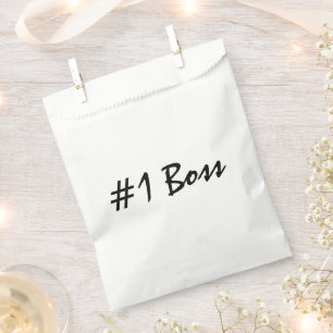 Number 1 Boss Personalise Favour Bags