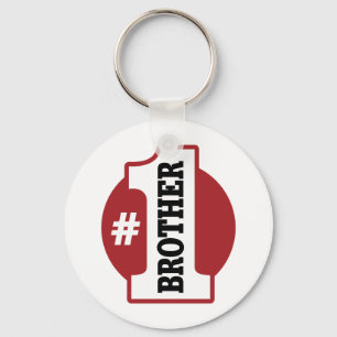 Number 1 Brother Key Ring