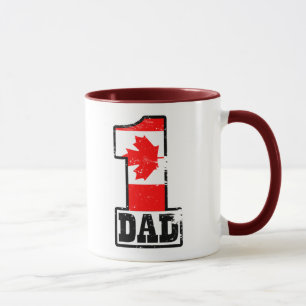 Number 1 Canadian Dad Mug