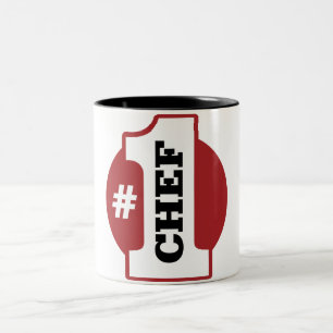 Number 1 Chef Two-Tone Coffee Mug