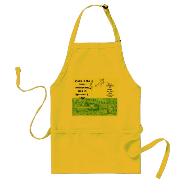 "Number 1 Chemistry Rule!" Standard Apron (Front)