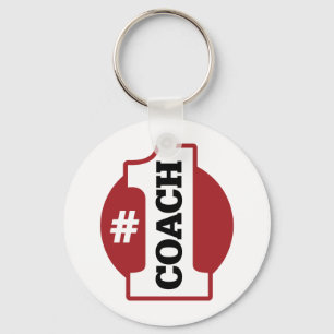 Number 1 Coach Key Ring